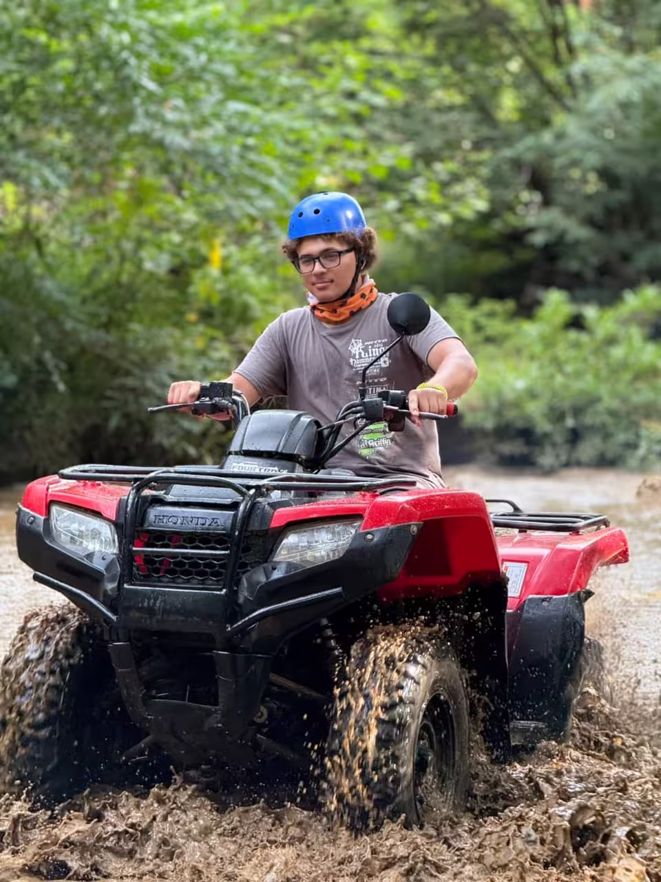 ATV Water Splash Crossing Adventure